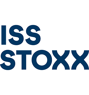 Das ISS-Stoxx-Logo verlinkt auf die Website unter https://www.issgovernance.com/