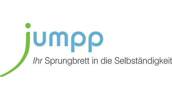 Das Jumpp-Logo verlinkt auf die Website unter https://www.jumpp.de/