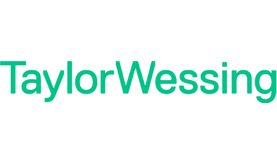 Das TaylorWessing-Logo verlinkt auf die Website unter https://www.taylorwessing.com/de/